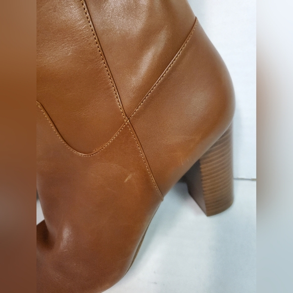 Michael Kors Lottie boots brown color woman's size 9 nwot side zipper Heels Fall - Picture 9 of 16